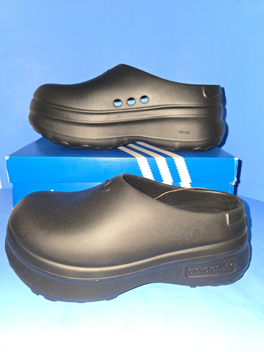 Adidas Adifom Stan Mule W Triple Black Size 9 NWT